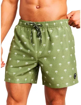 Short De Bain Mascot Fern Green S - Protest - FashionsVida