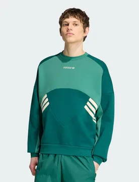 FELPA GIROCOLLO MONACO 93 2XL Collegiate Green - Adidas - FashionsVida