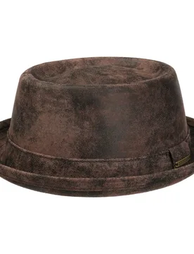 Pennsylvania Pigskin Hat by - brown - Size: XL (60-61 cm) - Stetson - FashionsVida