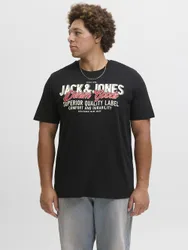 Mens Graphic T Shirt Oneck Plus Size Tee - Black - Size 6xl