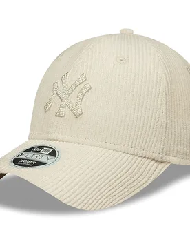 Cappellino Con Visiera Cord 9forty New York Yankees Light Beige One Size - New era - FashionsVida
