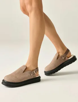 Pearl Flat Mules Natural female - Regatta - FashionsVida