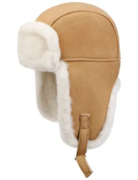 Lambswool Trapper Hat by - camel - Damen - Size: M (56-57 cm) - Seeberger - FashionsVida