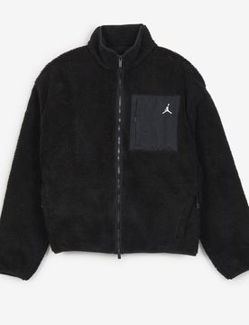 Jacket Fz Mj Sherpa noir/blanc m