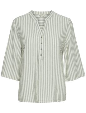 Oxmo Blusa beige / verde pastel