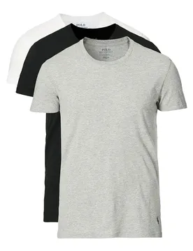 Polo T-shirt à Manches Courtes 714830304 3 Unités White / Black / Andover Heather XL