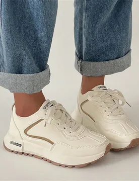 Zapatillas deportivas de estilo escolar casual y retro de 2025, con suela de goma vulcanizada y diseño polivalente para mujer - Shein - FashionsVida