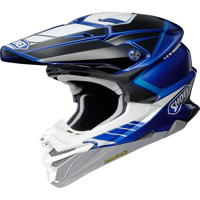 Casco Moto Cross Enduro VFX-WR 06 Jammer TC-2 Nero Blu taglia XS