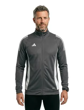 Veste De Survêtement Tiro24 Training Team Mid Grey / White M - Adidas - FashionsVida