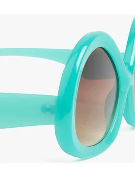 Gafas de sol de mujer con protección uv y forma redonda en liso - Parfois - FashionsVida