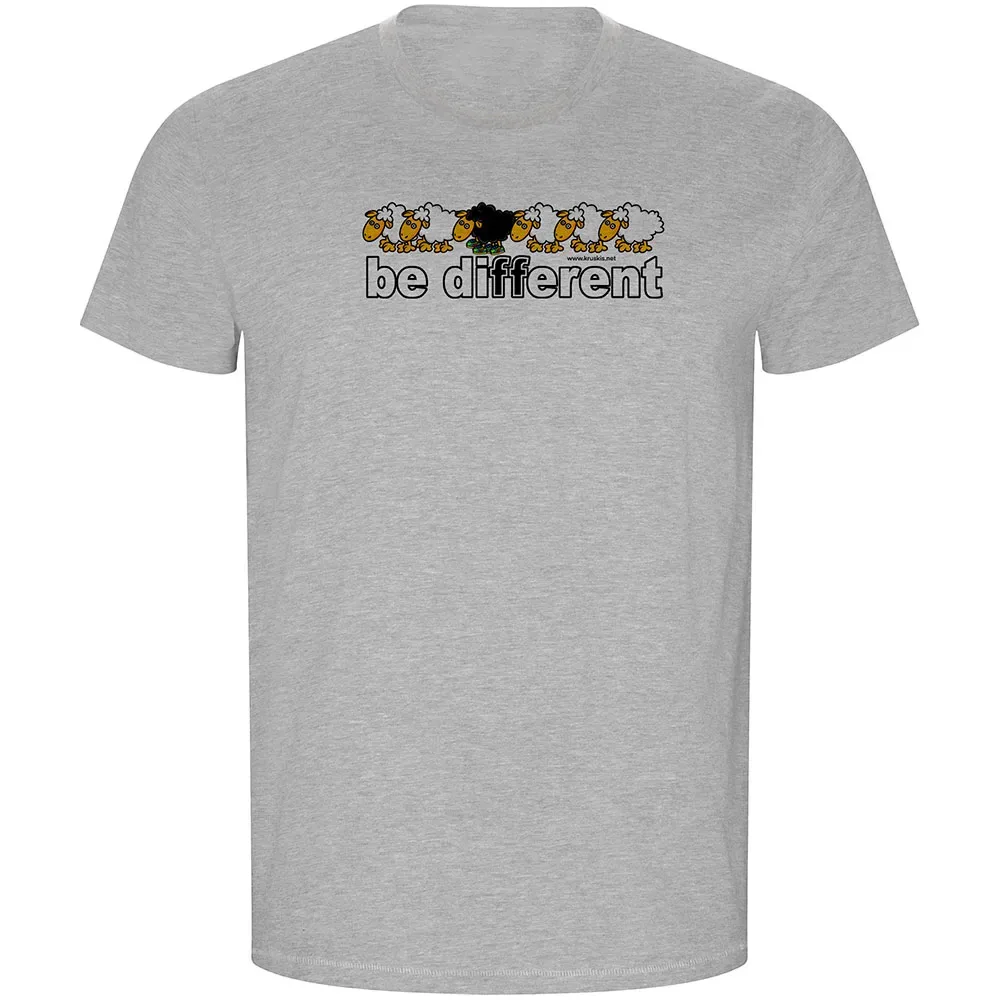 Maglietta A Maniche Corte Be Different Run Eco Heather Grey 3XL - Kruskis - FashionsVida