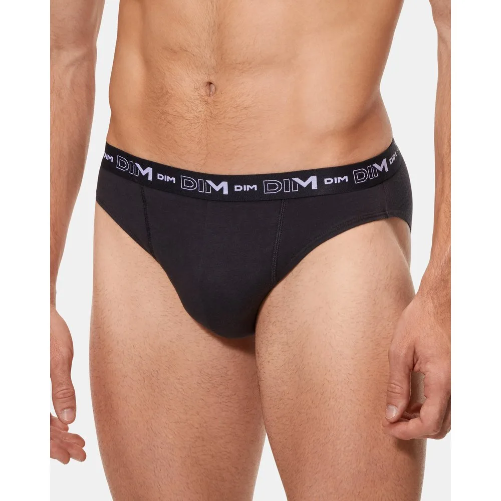 Pack de dos slips de hombre de algodón elástico estilo básico color varios colores - Dim - FashionsVida