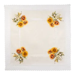 Mitteldecke „Sonnenblume", 85x85 cm mehrfarbig