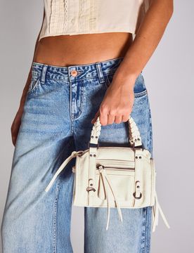 Mini Sac Bowling M Blanc Cassé