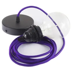 Cables Lampe Suspendue Pendel Pour Abat-jour Rm14 50 Cm Violet / Black One Size