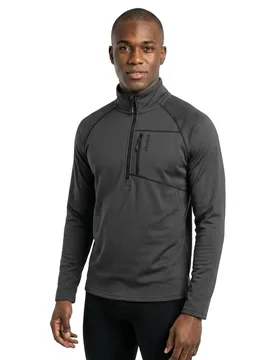 T-shirt à Manches Longues Avec Demi-zip Kody Deep Grey S - Protest - FashionsVida