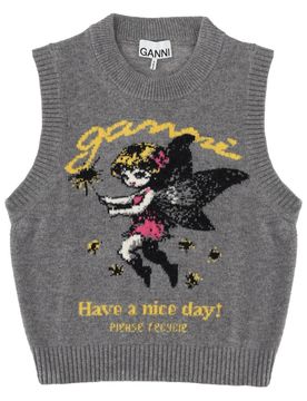 Regular Fit Gilet with Grafica