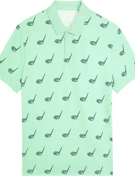 Lyle Polo Micro Club Printed, mint/blau m - Scott - FashionsVida