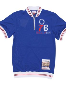 Maglietta Uomo Nba Shooting Shirt 1966 No Player Name Phi76e Royal Blue