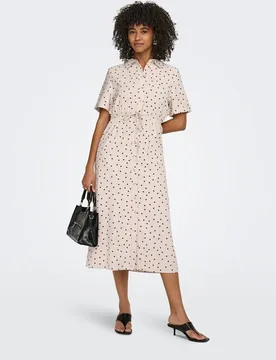Vestido camisero largo de mujer con manga 2-4 - Only - FashionsVida