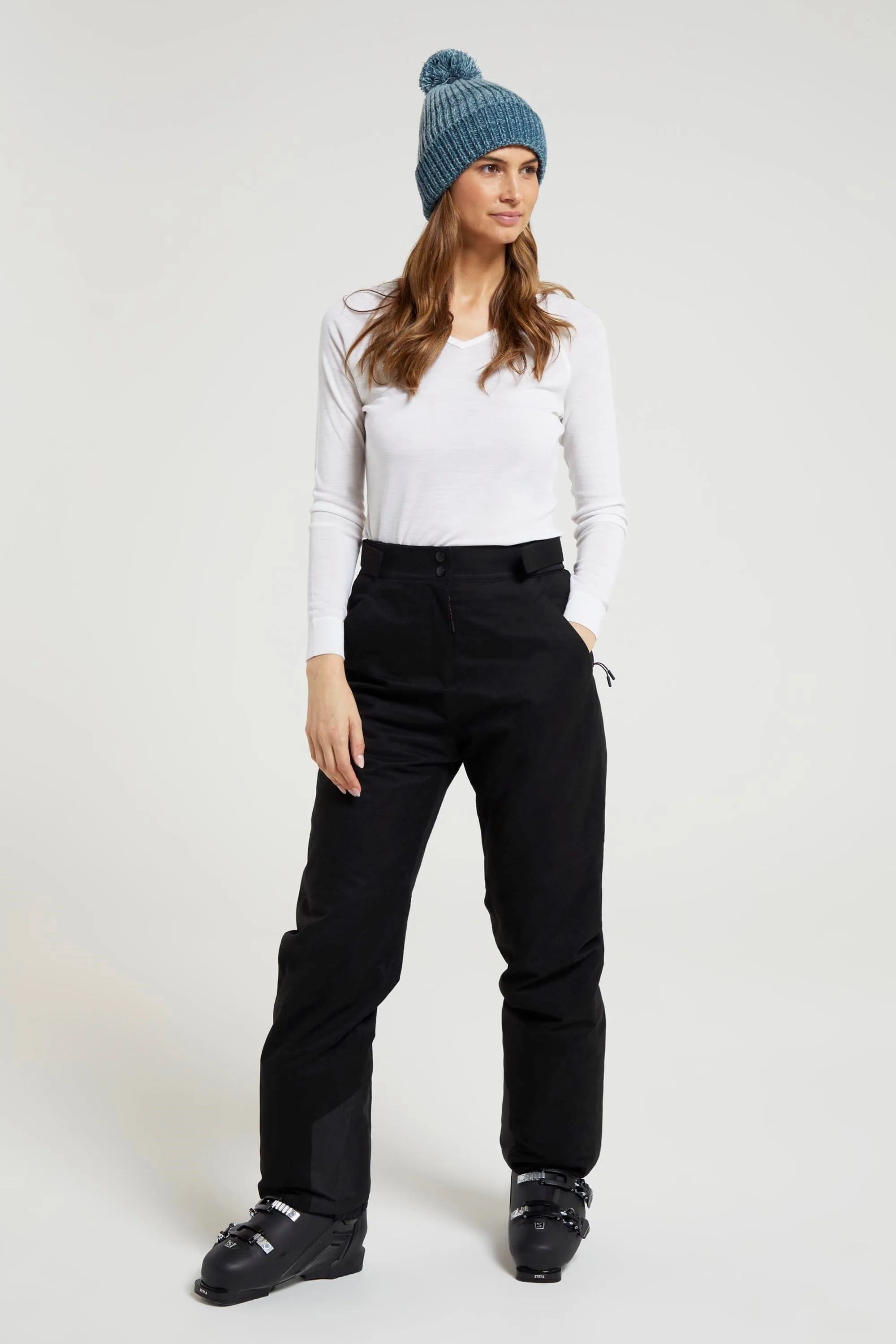 Blizzard II Womens Ski Pants - Black - Black - Size: 8 - Mountain Warehouse - FashionsVida