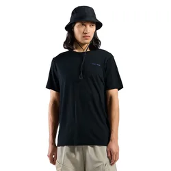 Maglietta A Maniche Corte X Pow Merino Tencel Black Melange M