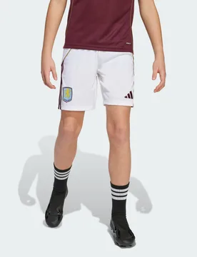 Short Home Aston Villa FC 25/26 7-8A White / Maroon - Adidas - FashionsVida