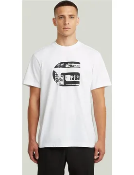 Camiseta de hombre de manga corta y corte recto - G-Star - FashionsVida