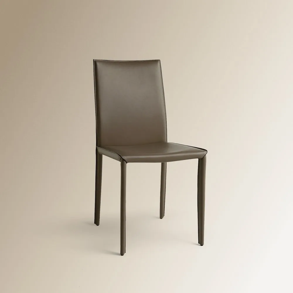 Silla de piel regenerada Grey - El Corte Inglés - FashionsVida