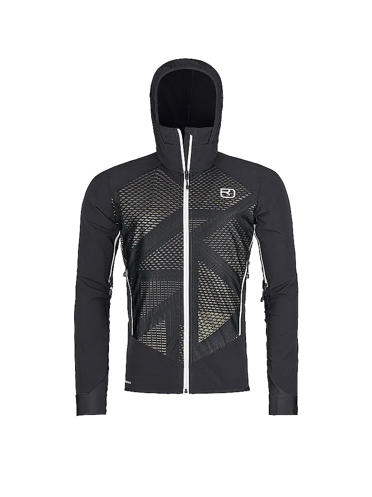 Giacca softshell da uomo Col Becchei con cappuccio nero L - Ortovox - FashionsVida