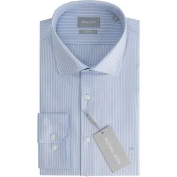 Camisa de hombre de vestir modern fit con rayas twill