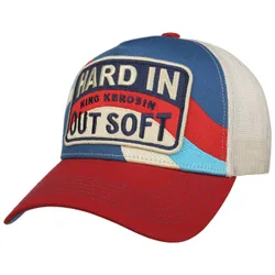 Hard In Out Soft Trucker Cap by - petrol blue - Size: One Size
