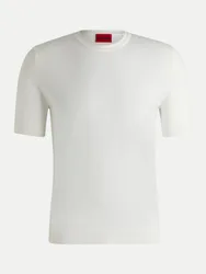 HUGO Basic T-Shirt San Carl Weiß S