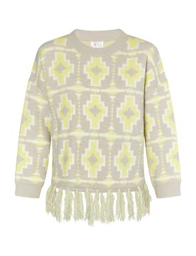 IZIA Jersey gris / lima / blanco