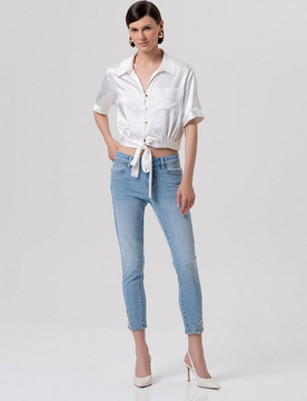 Fracomina jeans donna blu chiaro