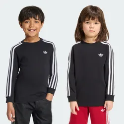MAGLIA A MANICHE LUNGHE 3-STRIPES 7-8A Black
