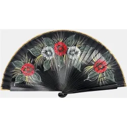 Abanico abedul con pintural floral