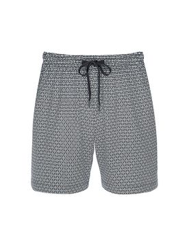 Pyjamashorts ROUND GEO thunder grey blau S herren