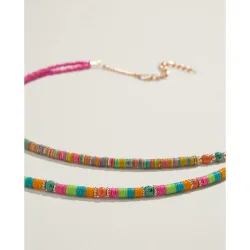 Collar de mujer multicolor