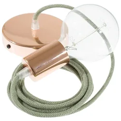 Cables Suspension Luminaire Rd72 Zigzag 50 Cm Green Thyme / Copper One Size