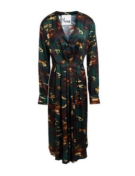 Midi-Kleid Damen Dunkelgrün S,XS Damen