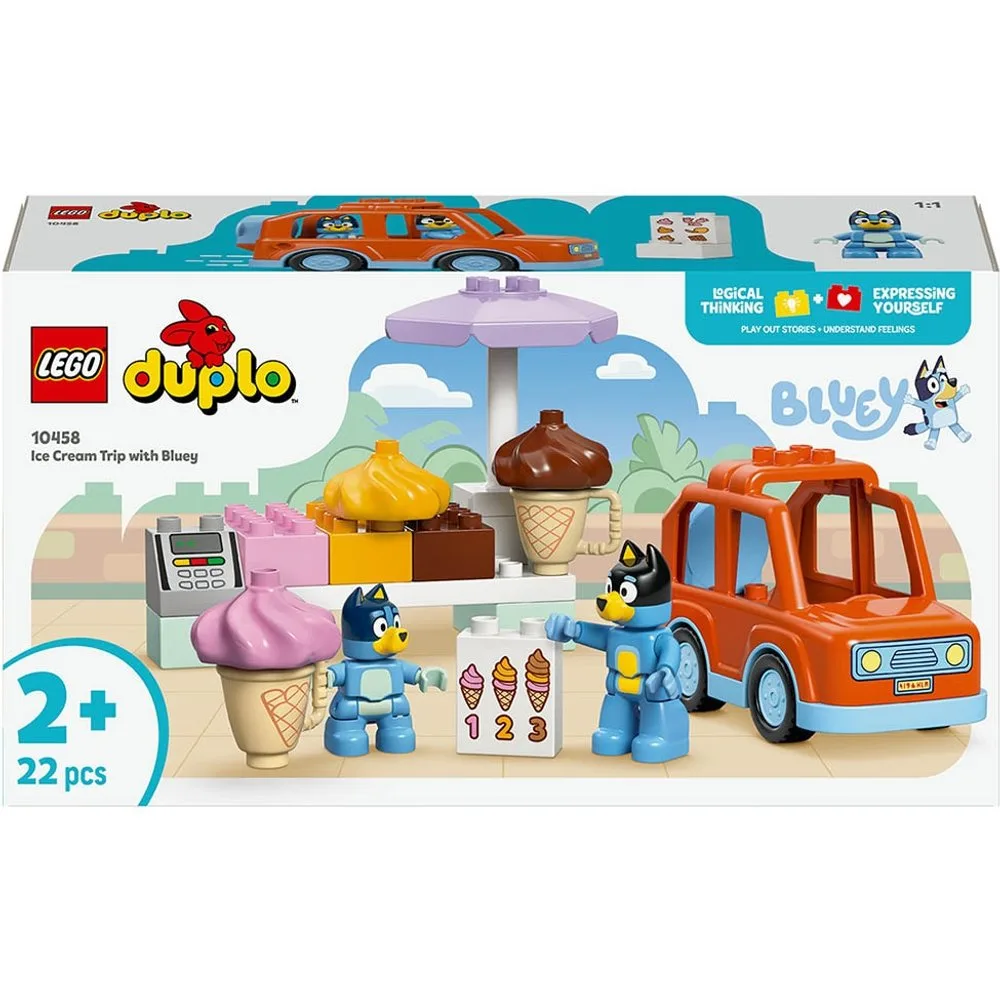 Juego de construcción Excursión a la Heladería con Bluey Duplo - 10458 - Lego - FashionsVida