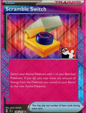 Pokemon SV Surging Sparks 186/191 Scramble Switch (ACE Spec Prize Pack League Promo Holo) - Pokémon - FashionsVida