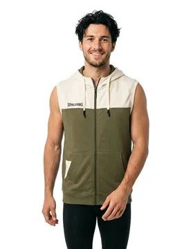 Sweat à Capuche Funk Khaki / Silver Grey L