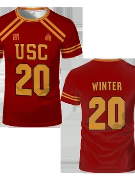 USC Troy Captain Lacrosse Team Uniform Fans Must Have 90 Minutes Quick-drying Tops Men's And Women's Sports Breathable T-shirts - Aliexpress - FashionsVida
