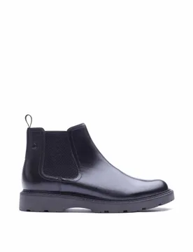 Leather Chelsea Boots Black male - Base london - FashionsVida