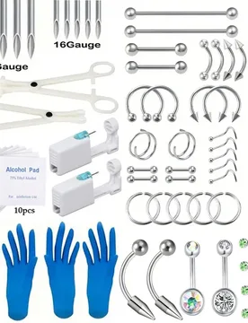 Pcs Sterile Ear Piercing Kit,Tragus Helix Cartilage No Pain Piercer Tool Machine Set Stud Jewelry - Aliexpress - FashionsVida