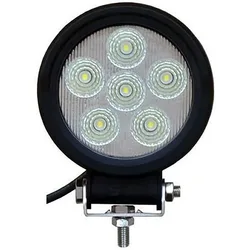 Round Led Spotlight 18w Black One Size unisex