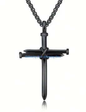 B Retro for Cross Necklace Personality Niche for Titanium Steel for Cro - Aliexpress - FashionsVida