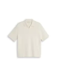 XL pique knit polo male